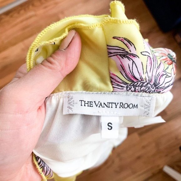 The Vanity Room Satin Florall Dress - Picture 3 of 3